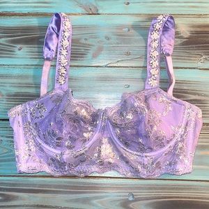 Purple Beaded Victoria’s Secret Bra